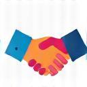 Brand Collaboration Support Icon - handshake