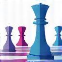 Public Relations Strategy Icon - chessboard